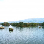 月見橋からの大沼の眺め